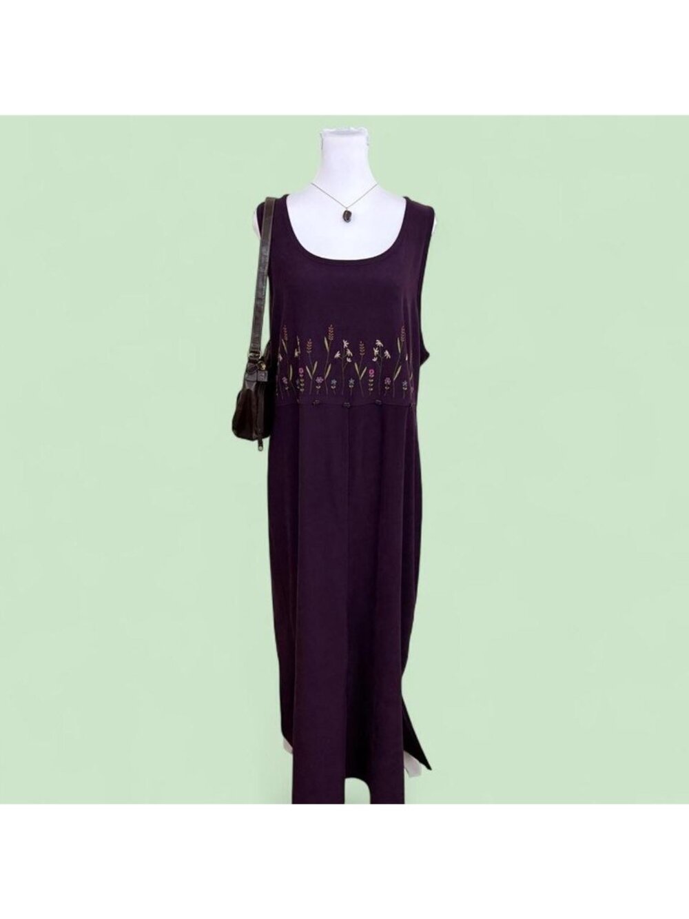 90s floral cottagecore jumper dress